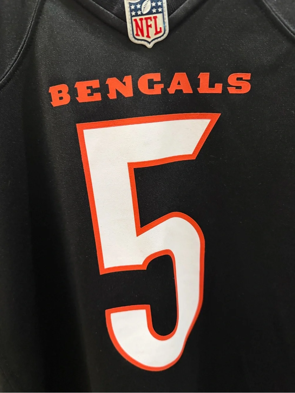 Authentic Nike Tee Higgins Black Cincinnati Bengals Game Player Jersey